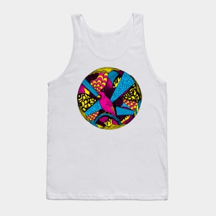 CMYK Circle of The Northern Cardinal Tank Top